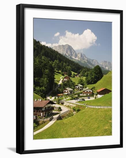 Maria Gern and Untersberg, Berchtesgadener Land, Bavaria, Germany, Europe-Jochen Schlenker-Framed Photographic Print