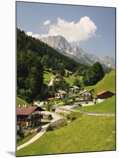 Maria Gern and Untersberg, Berchtesgadener Land, Bavaria, Germany, Europe-Jochen Schlenker-Mounted Photographic Print