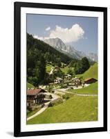 Maria Gern and Untersberg, Berchtesgadener Land, Bavaria, Germany, Europe-Jochen Schlenker-Framed Photographic Print