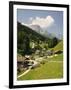 Maria Gern and Untersberg, Berchtesgadener Land, Bavaria, Germany, Europe-Jochen Schlenker-Framed Photographic Print