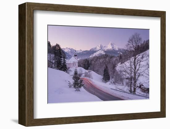 Maria Gern, Watzmann, Berchtesgadener Country, Bavaria, Germany-Rainer Mirau-Framed Photographic Print