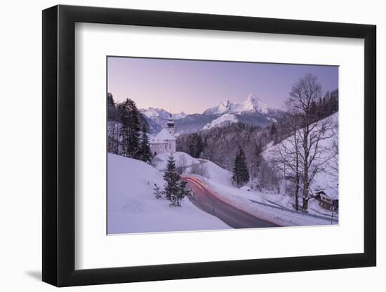 Maria Gern, Watzmann, Berchtesgadener Country, Bavaria, Germany-Rainer Mirau-Framed Photographic Print