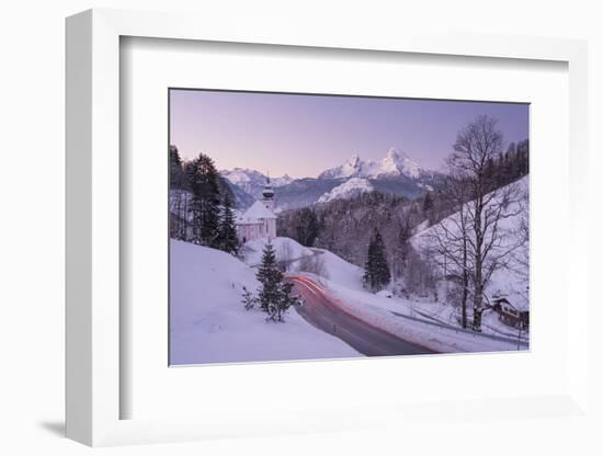 Maria Gern, Watzmann, Berchtesgadener Country, Bavaria, Germany-Rainer Mirau-Framed Photographic Print