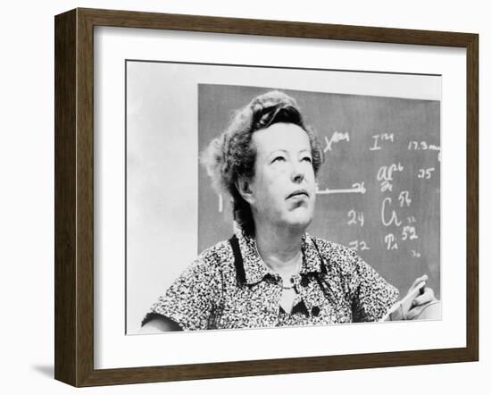 Maria Goeppert-Mayer Shared 1963 Nobel Prize for Physics with J. Hans D. Jensen-null-Framed Photo