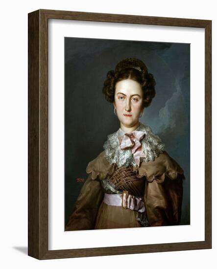 Maria Josepha Amalia of Saxony, Queen of Spain, Ca. 1828-Vicente López Portaña-Framed Giclee Print