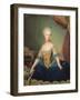 Maria Josepha of Austria (Oil on Canvas)-Anton Raphael Mengs-Framed Giclee Print