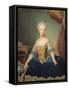 Maria Josepha of Austria (Oil on Canvas)-Anton Raphael Mengs-Framed Stretched Canvas