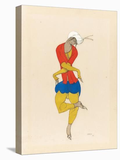 Maria Kuznetsova, Costume Design for 'L'Adoration', 1922 (Pencil and Gouache on Paper)-Leon Bakst-Stretched Canvas