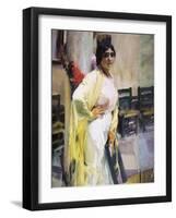 Maria La Guapa-Joaquín Sorolla y Bastida-Framed Art Print