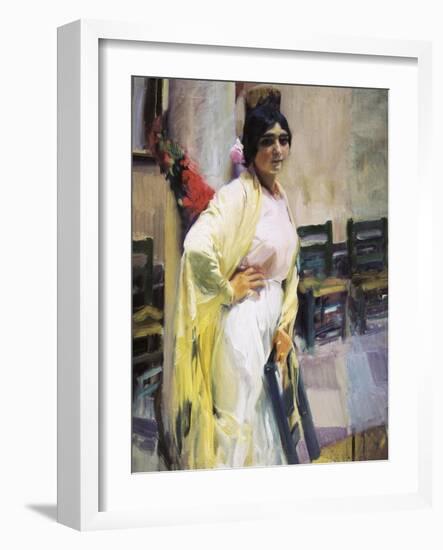 Maria La Guapa-Joaquín Sorolla y Bastida-Framed Art Print