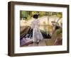 Maria Looking at the Fishes, Granja, 1907-Joaquín Sorolla y Bastida-Framed Giclee Print