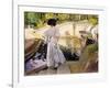 Maria Looking at the Fishes, Granja, 1907-Joaquín Sorolla y Bastida-Framed Giclee Print