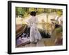 Maria Looking at the Fishes, Granja, 1907-Joaquín Sorolla y Bastida-Framed Giclee Print