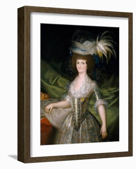 Maria Luisa of Parma, Queen of Spain, 1790-Francisco de Goya-Framed Giclee Print