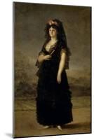 Maria Luisa of Parma with Mantilla, 1799-1800,-Agustín Esteve-Mounted Giclee Print