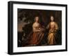 Maria Magdalena and Charlotta Elisabetha, Princesses of Nassau-Willem van Honthorst-Framed Giclee Print