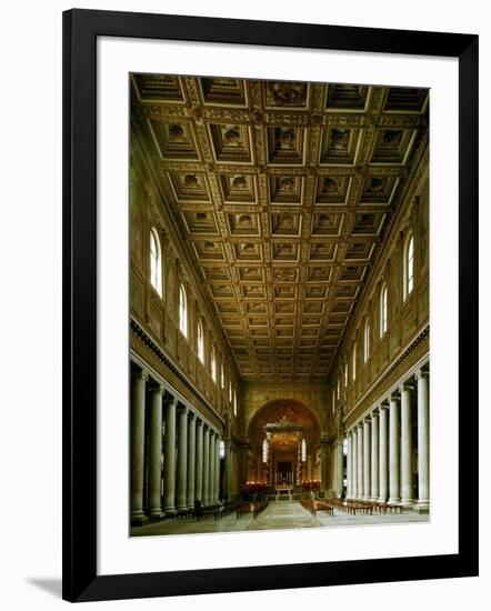 Maria Maggiore, Interior View of Nave Toward Apse-null-Framed Giclee Print