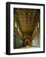 Maria Maggiore, Interior View of Nave Toward Apse-null-Framed Giclee Print