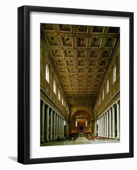 Maria Maggiore, Interior View of Nave Toward Apse-null-Framed Giclee Print