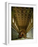 Maria Maggiore, Interior View of Nave Toward Apse-null-Framed Giclee Print