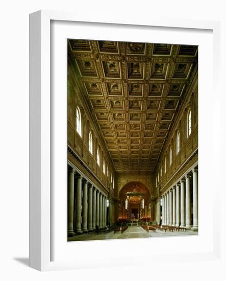 Maria Maggiore, Interior View of Nave Toward Apse-null-Framed Giclee Print