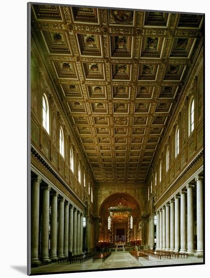 Maria Maggiore, Interior View of Nave Toward Apse-null-Mounted Giclee Print