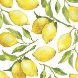 Fresh Lemons, Tree Branches, and Green Leaves-Maria Mirnaya-Art Print