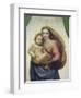 Maria Mit Dem Kind, Sixtinische Madonna, Detail-Raffael-Framed Giclee Print