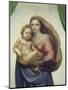 Maria Mit Dem Kind, Sixtinische Madonna, Detail-Raffael-Mounted Giclee Print