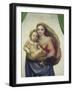 Maria Mit Dem Kind, Sixtinische Madonna, Detail-Raffael-Framed Giclee Print