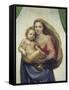 Maria Mit Dem Kind, Sixtinische Madonna, Detail-Raffael-Framed Stretched Canvas