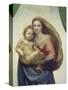 Maria Mit Dem Kind, Sixtinische Madonna, Detail-Raffael-Stretched Canvas