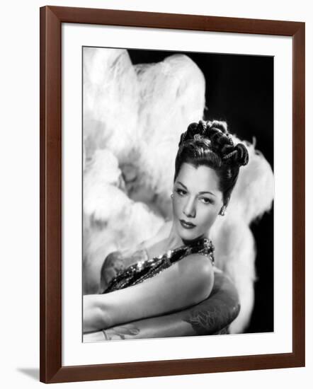 MARIA MONTEZ (b/w photo)-null-Framed Photo