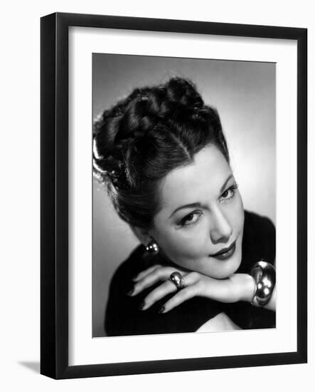 MARIA MONTEZ (b/w photo)-null-Framed Photo