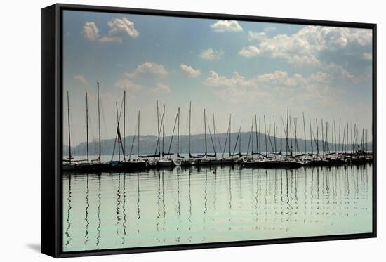 Maria on Lake Balaton Hungary-null-Framed Stretched Canvas