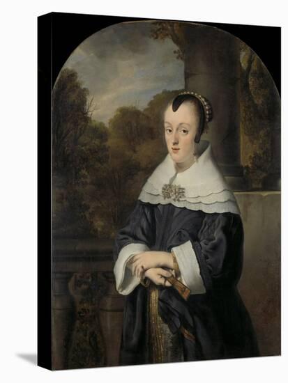 Maria Rey. Wife of Roelof Meulenaer-Ferdinand Bol-Stretched Canvas