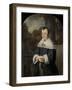 Maria Rey. Wife of Roelof Meulenaer-Ferdinand Bol-Framed Art Print