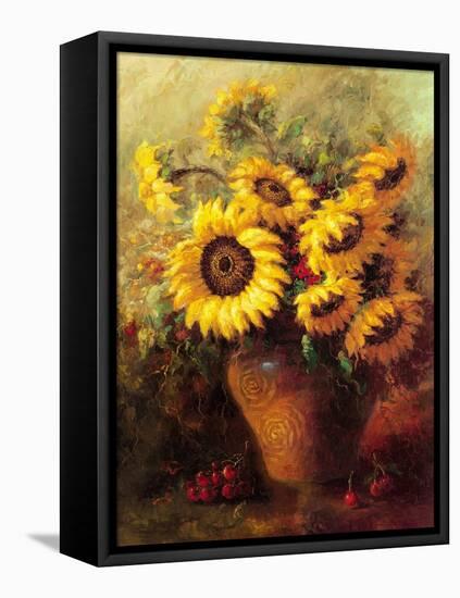 Maria's Sunflowers-Walt-Framed Stretched Canvas