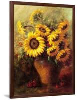 Maria's Sunflowers-Walt-Framed Art Print