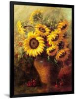 Maria's Sunflowers-Walt-Framed Art Print