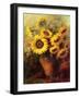 Maria's Sunflowers-Walt-Framed Art Print