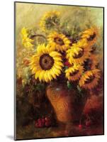 Maria's Sunflowers-Walt-Mounted Art Print