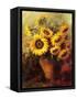 Maria's Sunflowers-Walt-Framed Stretched Canvas