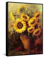 Maria's Sunflowers-Walt-Framed Stretched Canvas