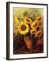 Maria's Sunflowers-Walt-Framed Art Print