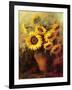 Maria's Sunflowers-Walt-Framed Art Print