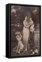 Maria Scott-Waring and her daughters, c 1804 (1894)-Charles Turner-Framed Stretched Canvas