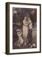 Maria Scott-Waring and her daughters, c 1804 (1894)-Charles Turner-Framed Giclee Print