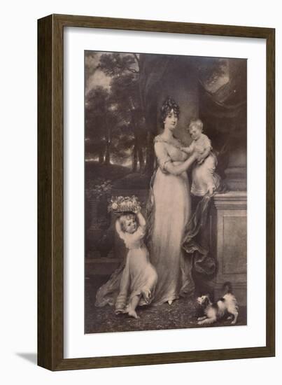 Maria Scott-Waring and her daughters, c 1804 (1894)-Charles Turner-Framed Giclee Print