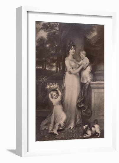 Maria Scott-Waring and her daughters, c 1804 (1894)-Charles Turner-Framed Giclee Print